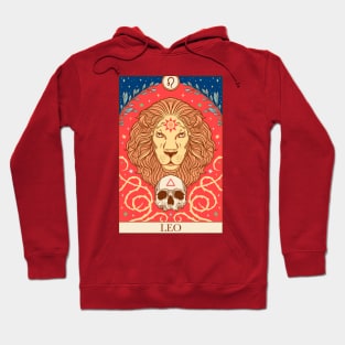 Zodiac sign tarot card Leo Hoodie